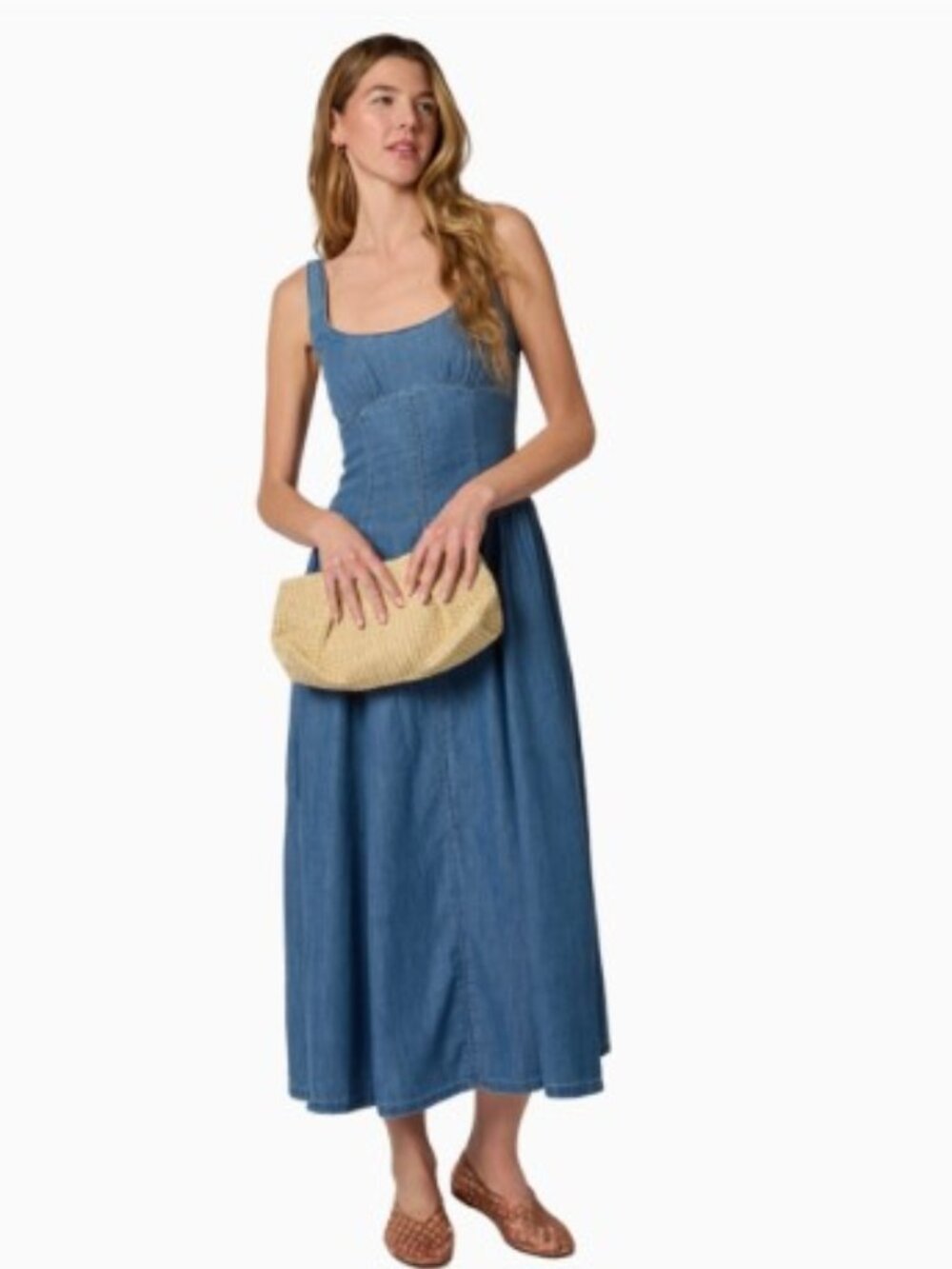 NEW Capittana Oversized Raffia Clutch - Picture 3 of 4